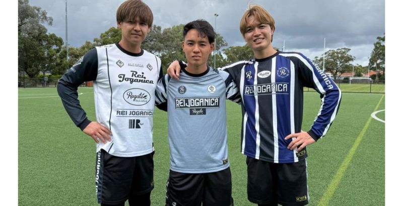 Kei Dribble Academy coaches pictured together on the pitch in Sydney.